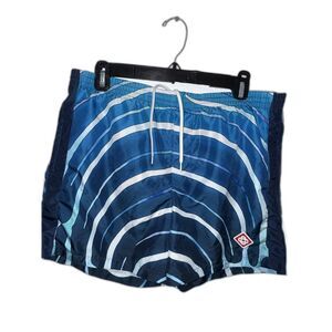 Casablanca Paris Men’s Blue & White Striped Swim Trunks - Size Small